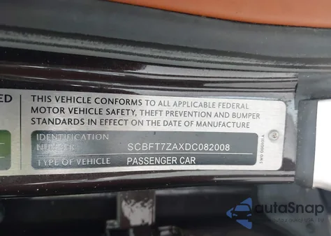 2013 Bentley Continental Gt V8 from USA, damaged, VIN SCBFT7ZAXDC082008